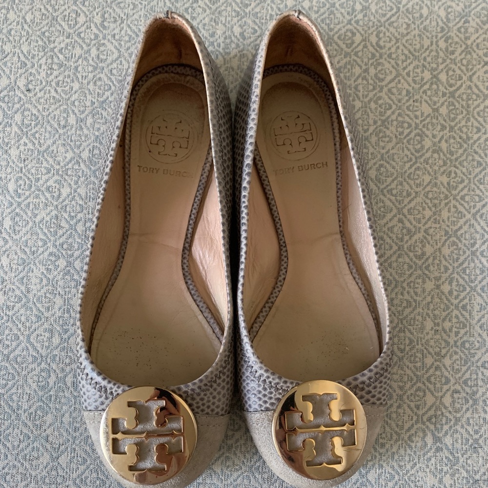 Tory Burch Snake skin ballet flats